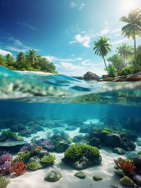 schöne Aussicht auf den Strand von hisamvideo art