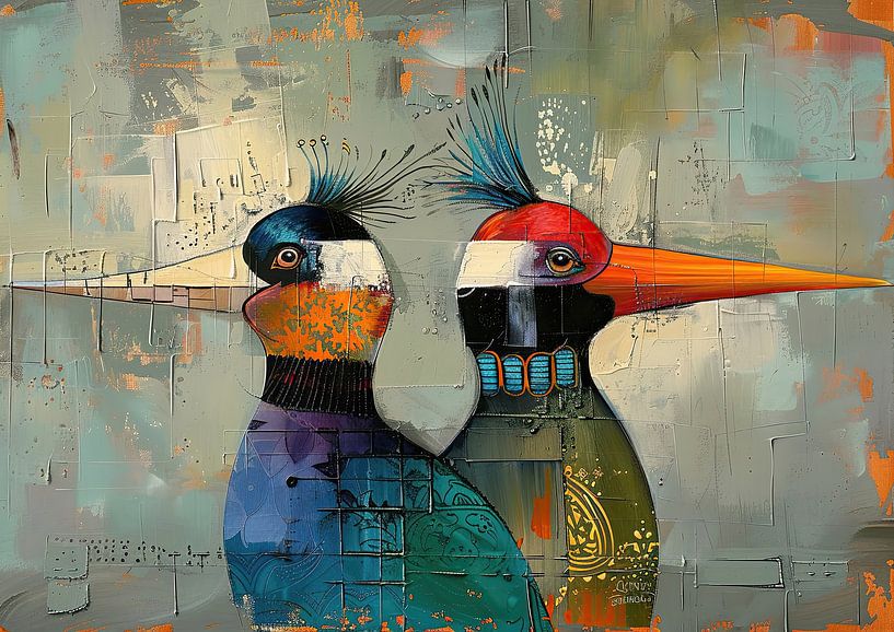 Negotiations von Abstraktes Gemälde