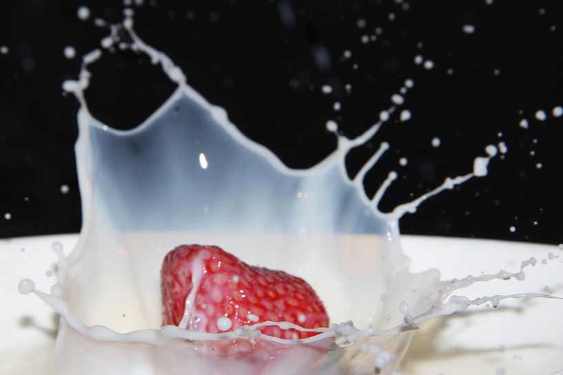 strawberry in milk von Nicole Wetzels