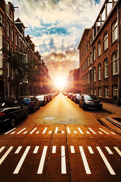 Zonsopkomst over de drempel von Dennis van de Water