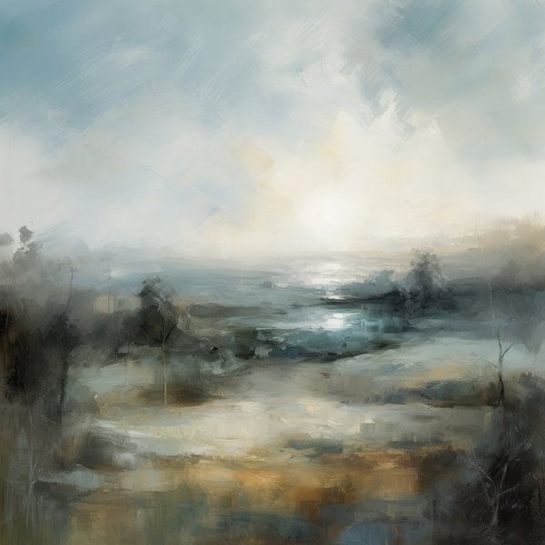 Abstrakte Landschaft &quot;Ich liebe die Natur&quot; von Studio Allee