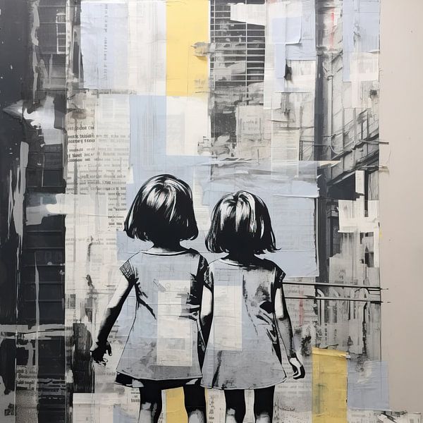 Straßenkunst | Banksy-Stil von Blickfänger Gemälde