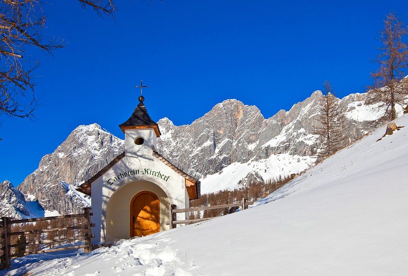 The wintry Dachsteinkircherl by Christa Kramer