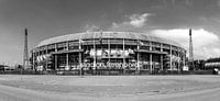 Feijenoord stadium ' de Kuip ' black and white