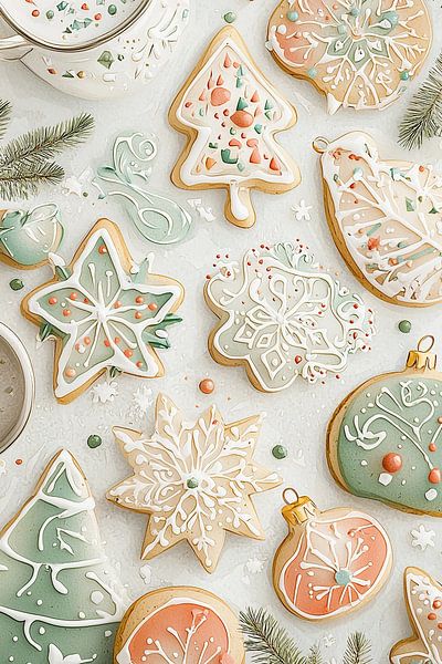 Weihnachtsdekoration | Festliche Plätzchendekoration von Wunderbare Kunst