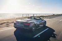 Audi R8 V10 with a Stunning Ocean View in the Background