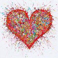 Éclaboussures de Cœur Coloré
