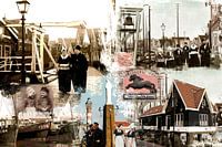 Collage Volendam oud en nieuw