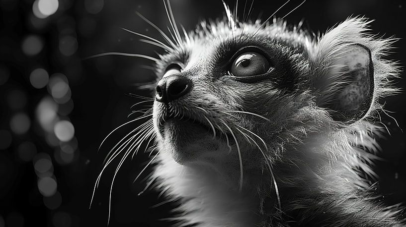 Wildtiere in Schwarz und Weiß von Gelissen Artworks