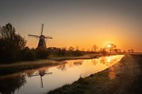 Lever de soleil avec le moulin 2