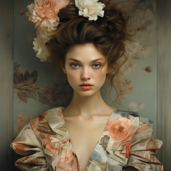 Digital art portret "Romance" par Carla Van Iersel