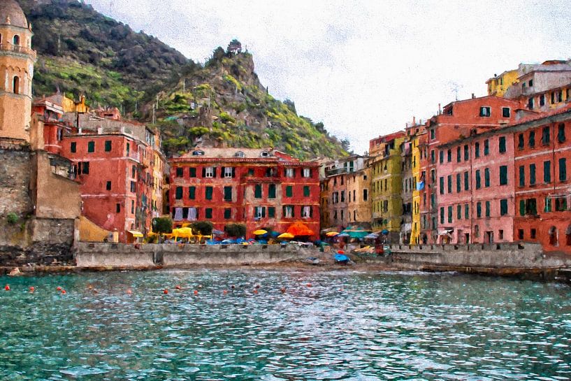 Beautiful Vernazza in Cinqueterre, Italy by Patricia Hofmeester