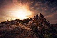 Teufelsmauer bei Sonnenuntergang