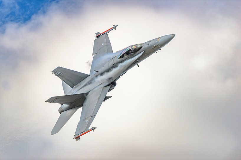 F/A-18 Finnish Hornet Solo Display Team. by Jaap van den Berg