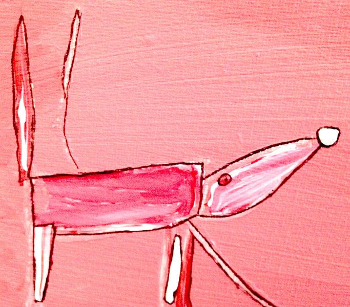pink animal by Petra de Kroon
