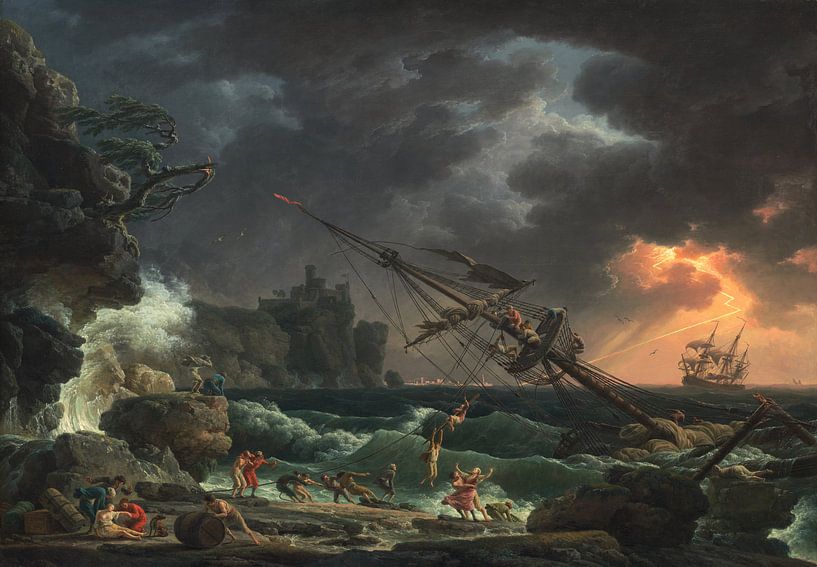 The Shipwreck, Claude-Joseph Vernet by Masterful Masters