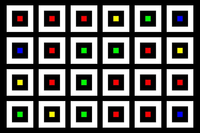 Nested | Center | 06x04 | N=02 | Random #05 | RGBY by Gerhard Haberern