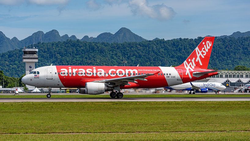 Air Asia Airbus A320 passenger jet. by Jaap van den Berg