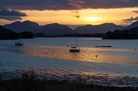 Sunset Loch Leven Glencoe Scotland