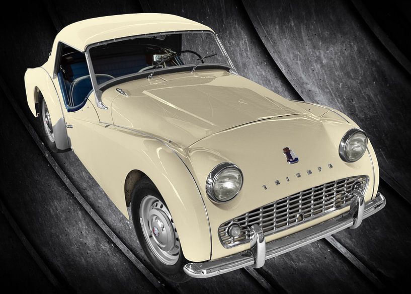 Triumph TR3 in antique colors von aRi F. Huber