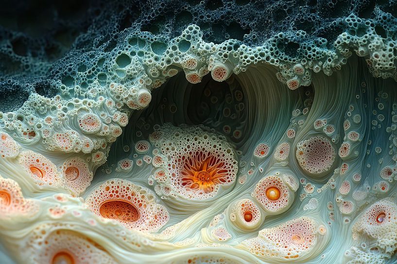 three-dimensional fantasy background abstract seabed by Egon Zitter