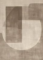 Modern minimalistische kunst op linnen