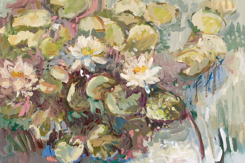 Nénuphars blancs par Tanja Koelemij