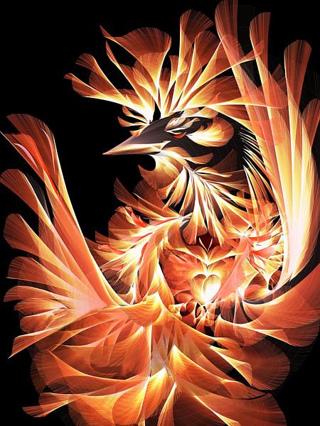 Firebird birth by Heidemarie Andrea Sattler