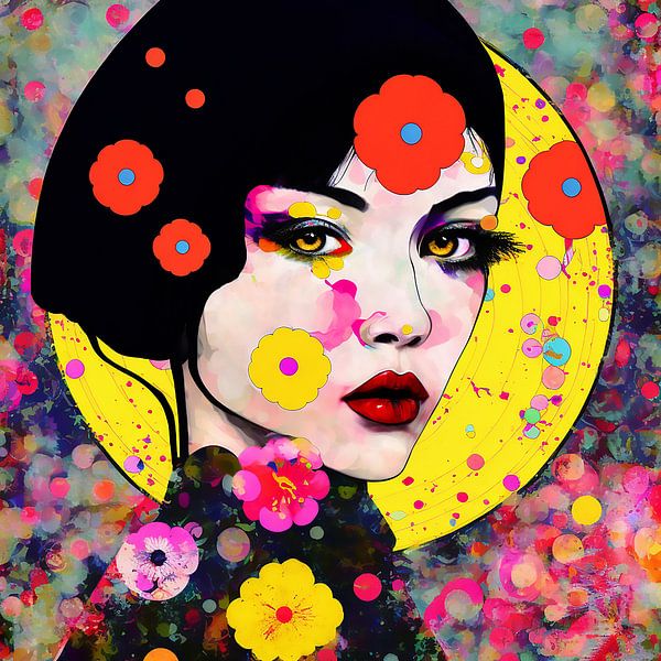 Gelbe Sonne Frau von Bianca ter Riet