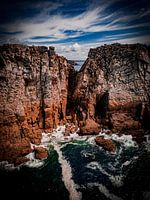 View through the rocks