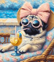 Mops im Paradies: Eine Sommer-Soiree