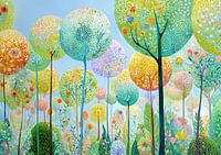 Arbres colorés - L'art de la nature en pleine effervescence