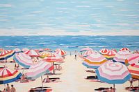 parasols op het strand