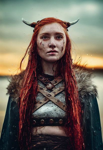 Female Viking Warrior von Peter Nackaerts