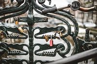 Love locks in Amsterdam