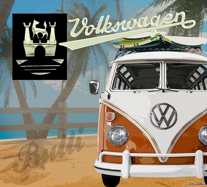 1965 VW T1 Samba Orange von Ad Hermans