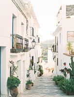 Straße in dem malerischen weißen Dorf Frigiliana