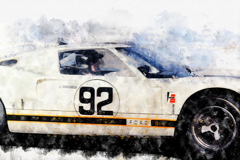 Ken Miles, Ford GT40 von Theodor Decker