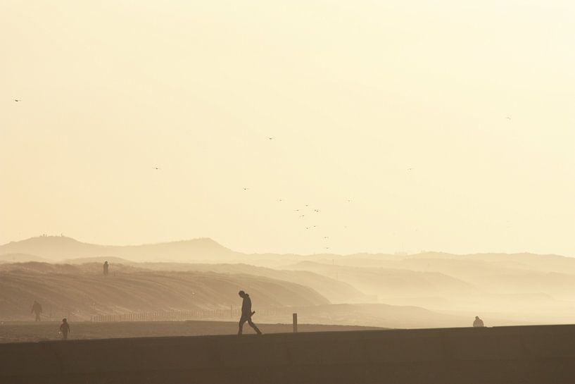 Sonnenuntergang an den Dünen von Simone Meijer
