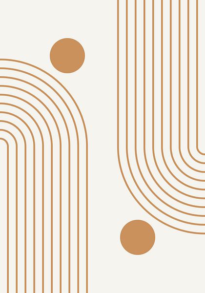 Retro 1920er vintage geometrische Form im Bauhaus-Stil 8 von Dina Dankers