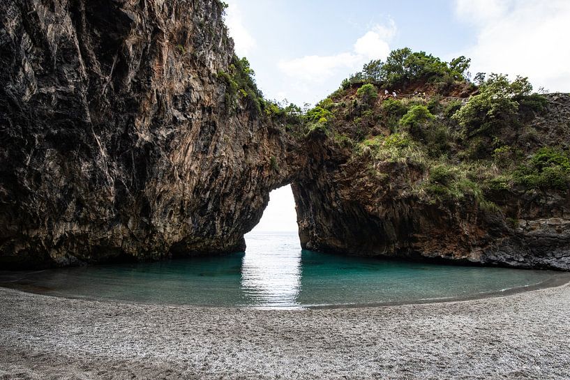 La côte, la plage et la baie. Coucher de soleil en Italie par Fotos by Jan Wehnert