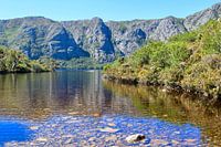 View of Crater Lake in Cradle Mountain National Park