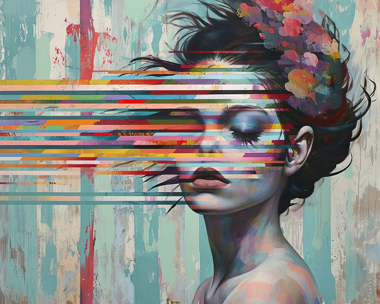 Porträt Pop-Art von Wunderbare Kunst