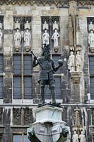 Charlemagne sur le marché d'Aix-la-Chapelle