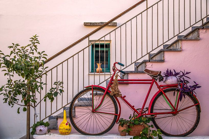Fiets bij trap van Chantalla Photography