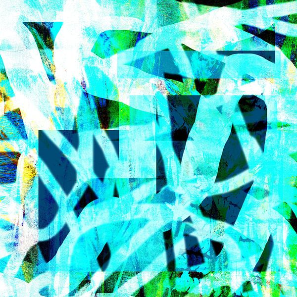 Rormen Blue Green White by Claudia Gründler