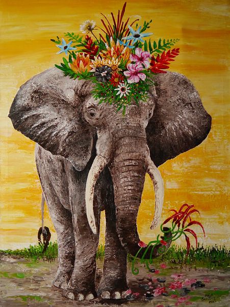 Elefantendame Flora von Anja Semling