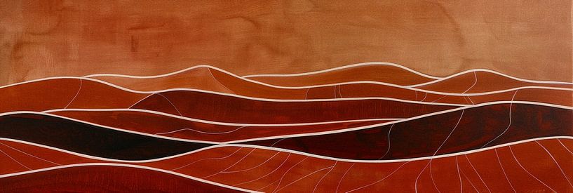 Collines vallonnées dans les tons de terre par Whale & Sons