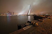 Erasmusbrücke Rotterdam am Abend