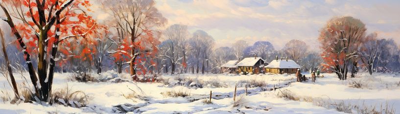 Winter Kunst 57927 von Blickfänger Gemälde